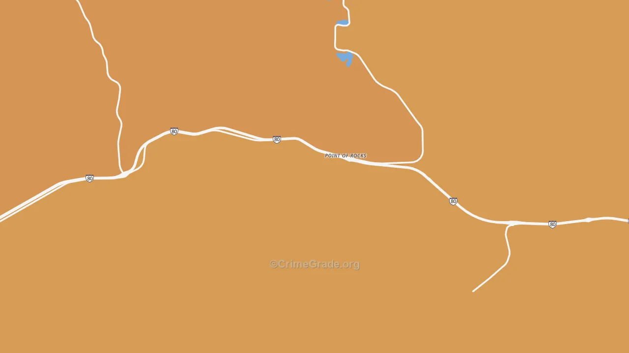 Point Of Rocks, WY Map of Drug-Related Crime Rates
