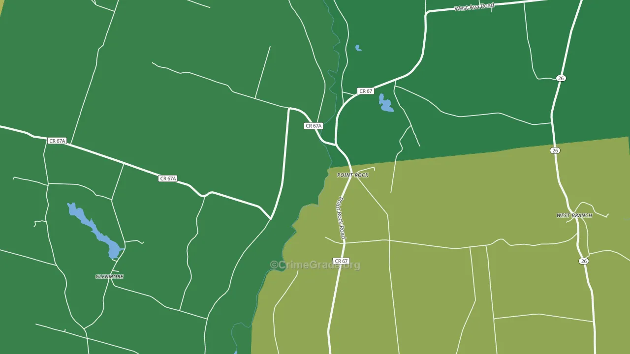 Point Rock, NY Map of Drug-Related Crime Rates