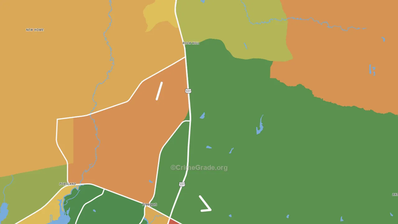 Point Washington, FL Map of Drug-Related Crime Rates