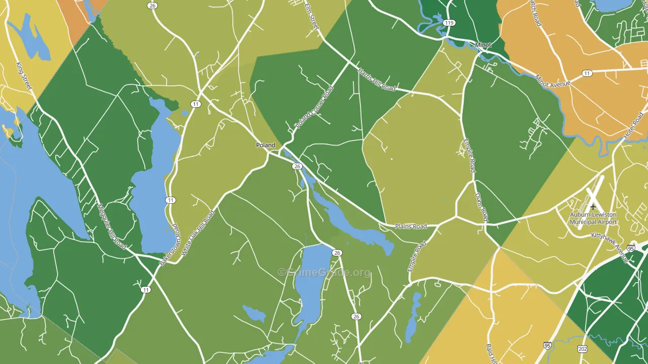 Poland, ME Map of Drug-Related Crime Rates