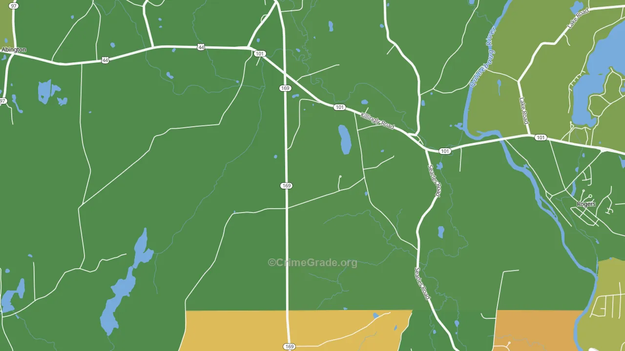 Pomfret Landing, CT Map of Drug-Related Crime Rates