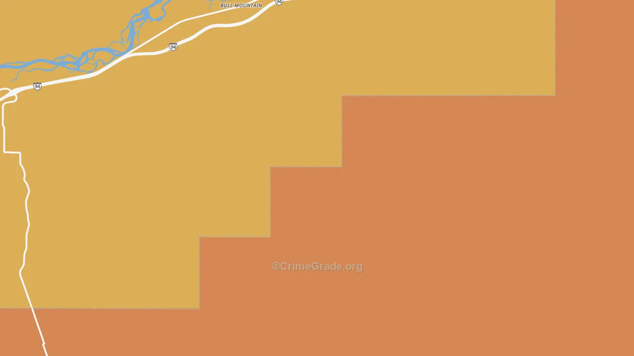 Pompeys Pillar, MT Map of Drug-Related Crime Rates
