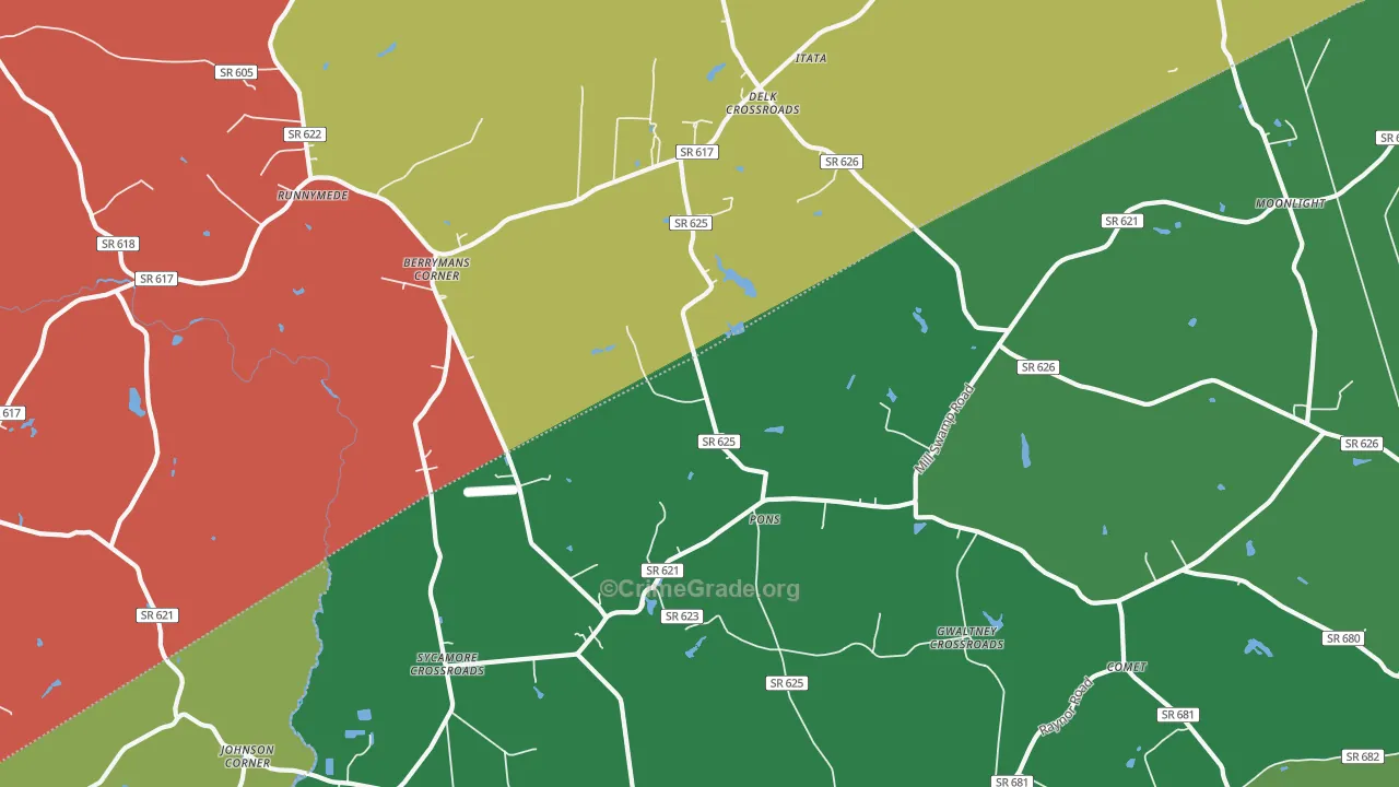 Pons, VA Map of Drug-Related Crime Rates
