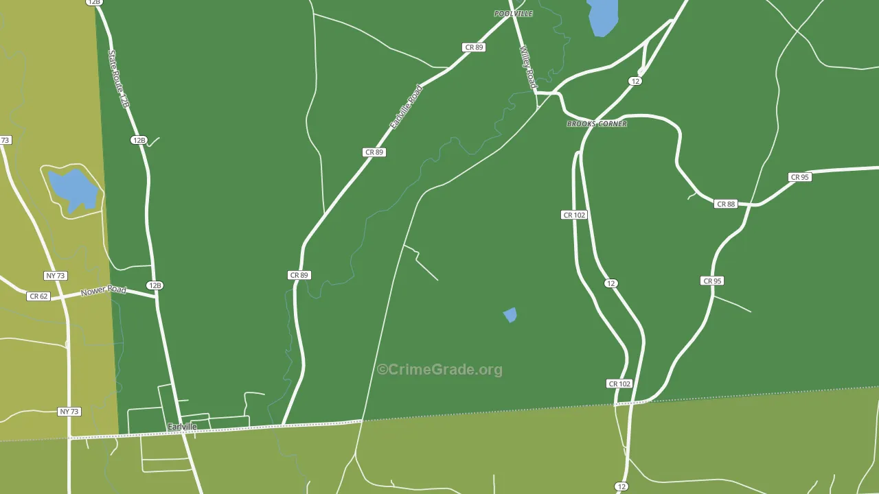 Poolville, NY Map of Drug-Related Crime Rates