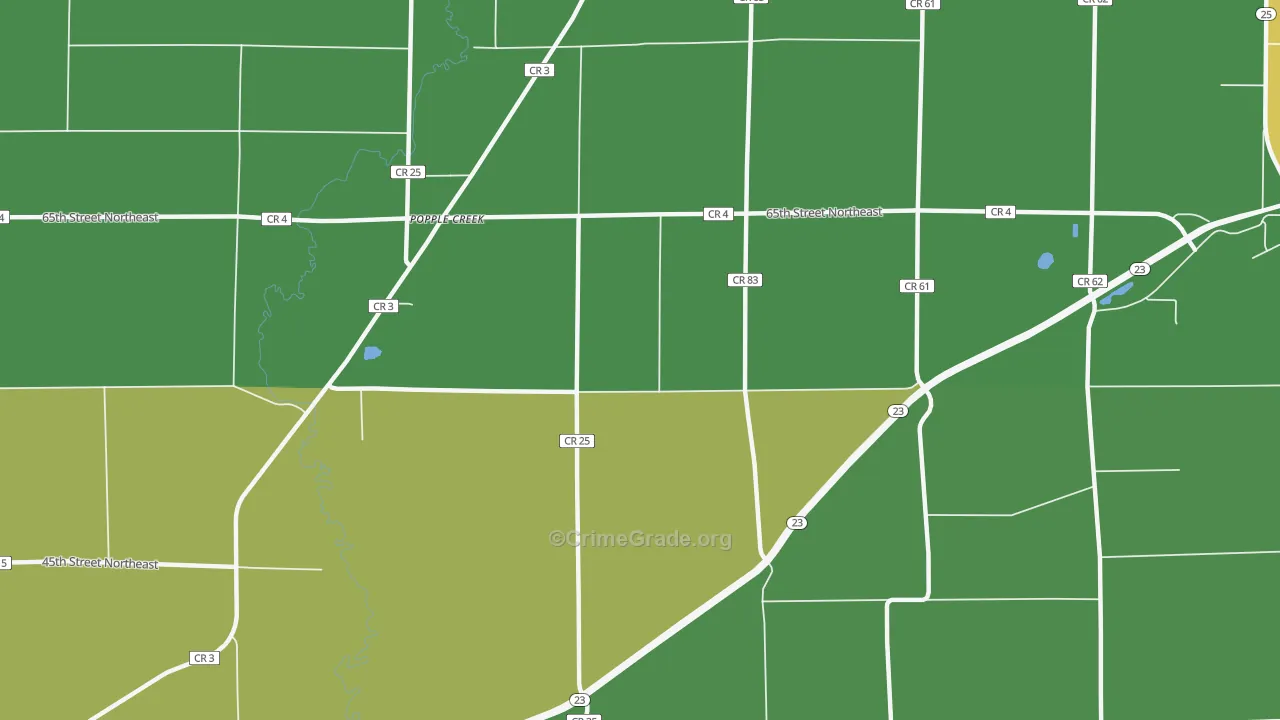 Popple Creek, MN Map of Drug-Related Crime Rates