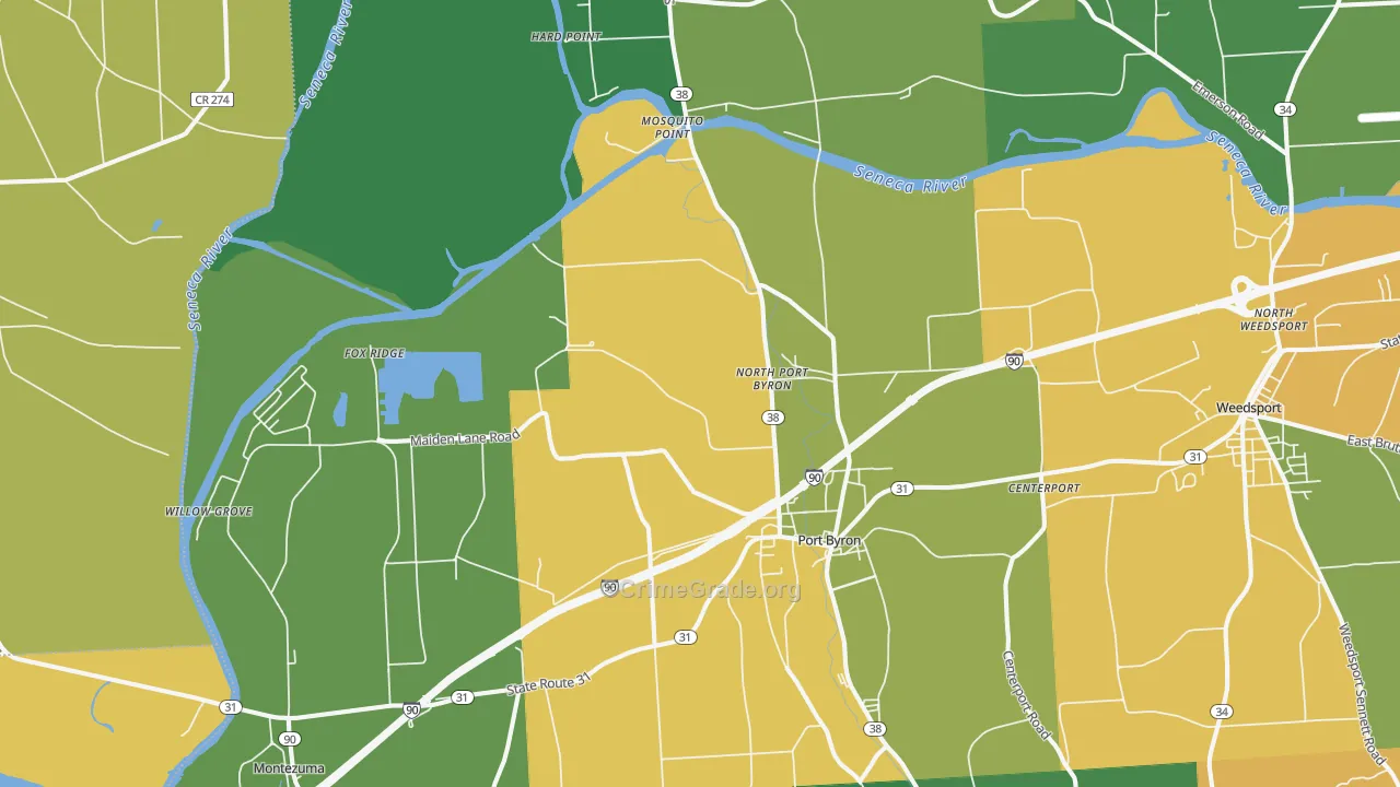 Port Byron, NY Map of Drug-Related Crime Rates