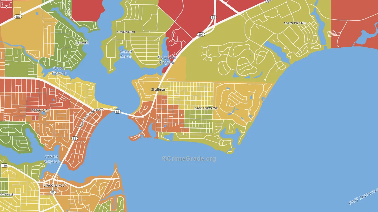 Port Dixie, Lake Lorraine, FL Map of Drug-Related Crime Rates