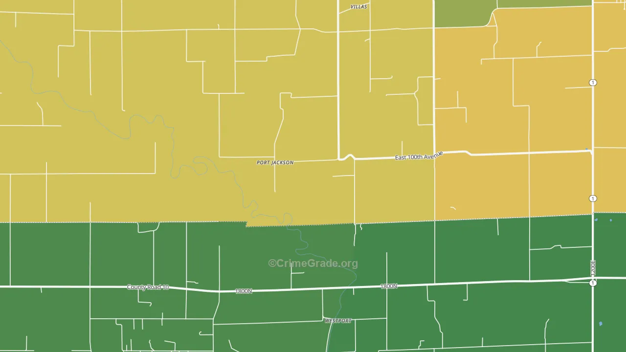 Port Jackson, IL Map of Drug-Related Crime Rates
