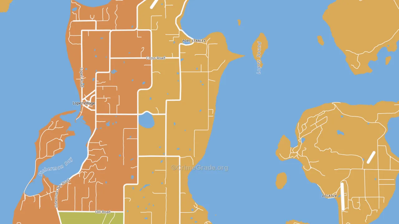 Port Stanley, WA Map of Drug-Related Crime Rates