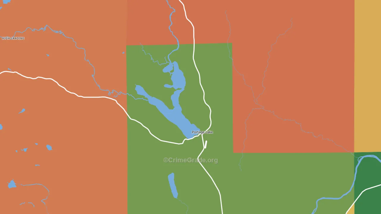 Portage, ME Map of Drug-Related Crime Rates