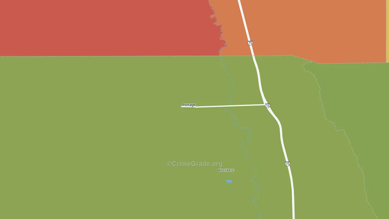 Portage, UT Map of Drug-Related Crime Rates