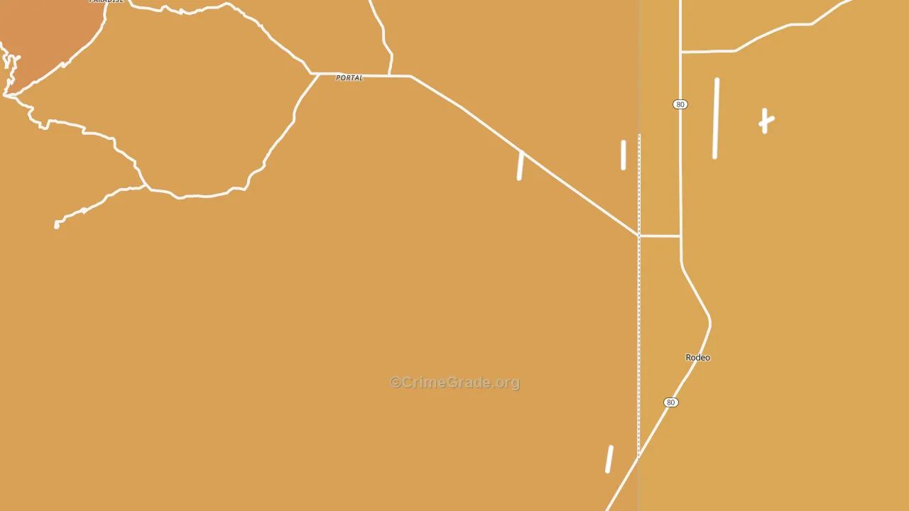 Portal, AZ Map of Drug-Related Crime Rates