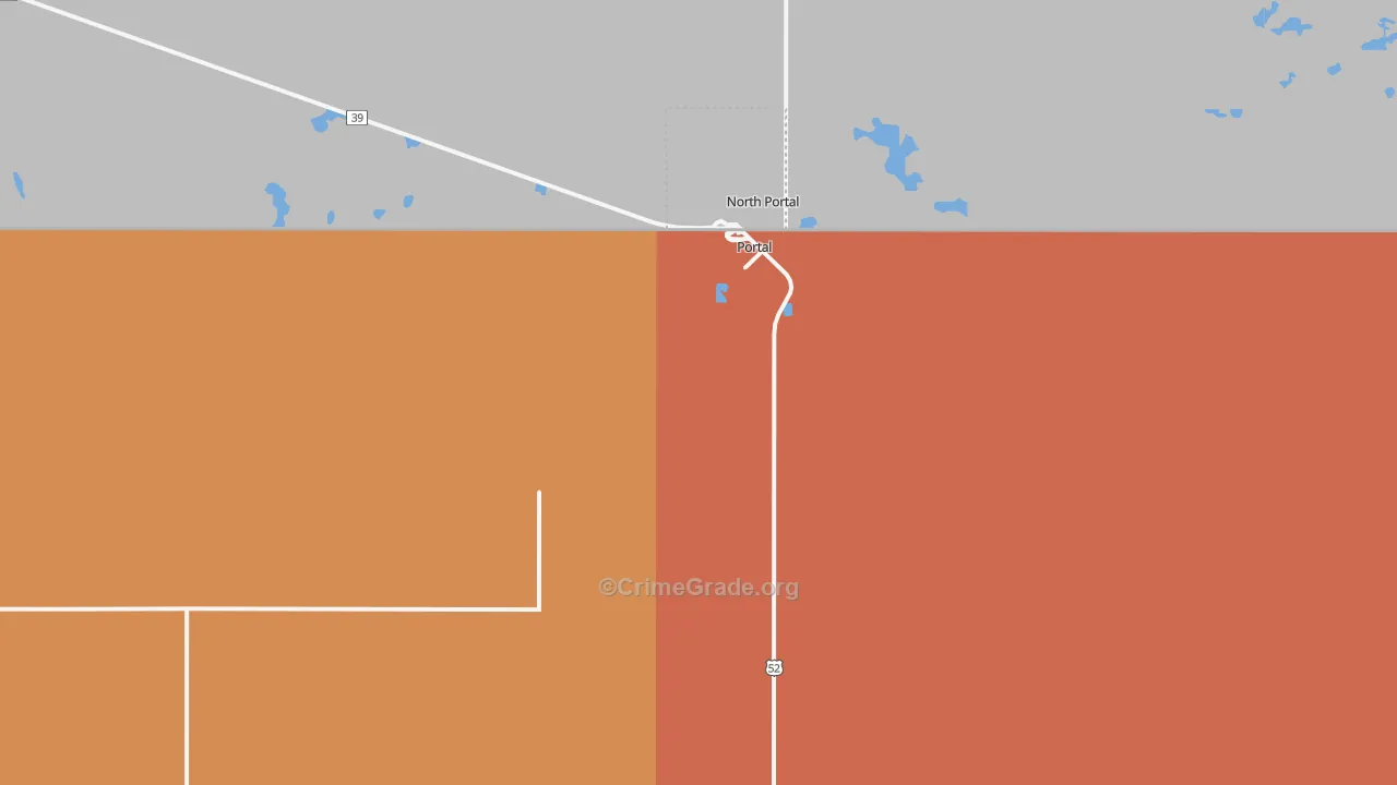 Portal, ND Map of Drug-Related Crime Rates