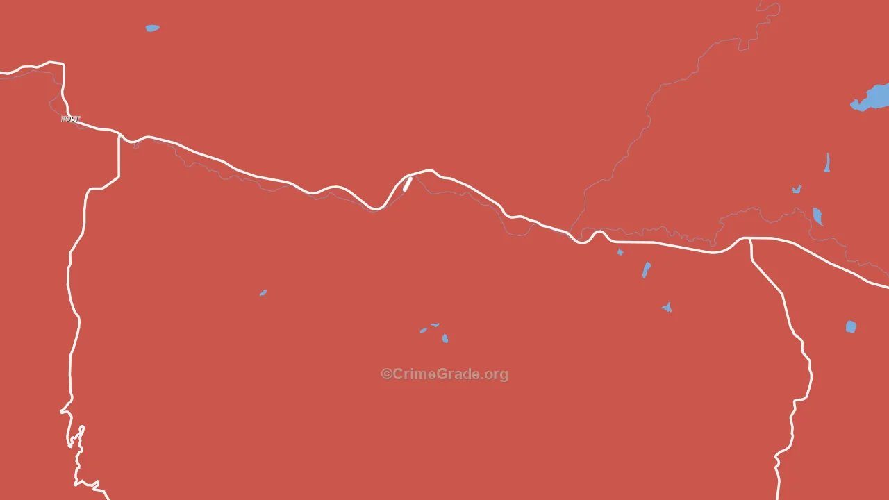 Post, OR Map of Drug-Related Crime Rates