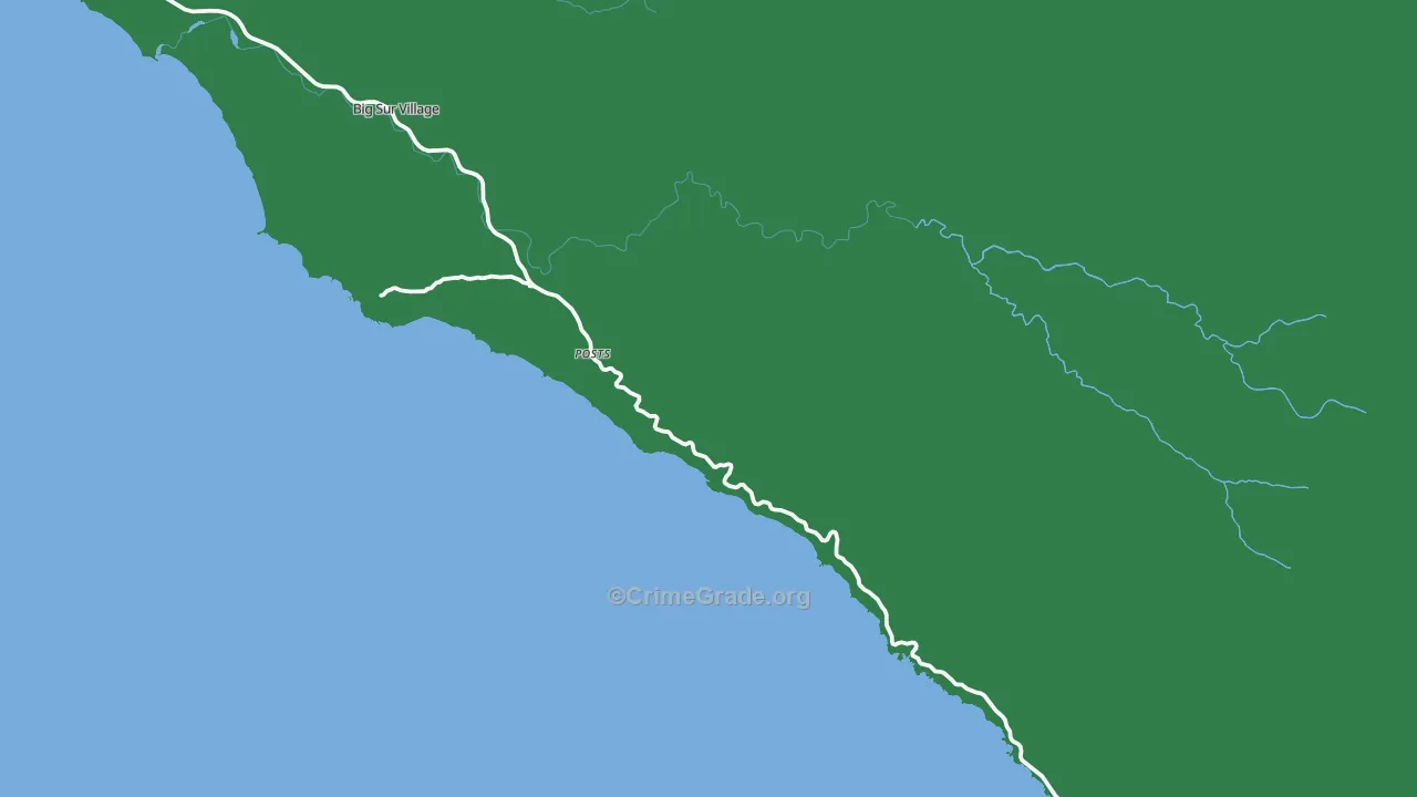 Posts, CA Map of Drug-Related Crime Rates