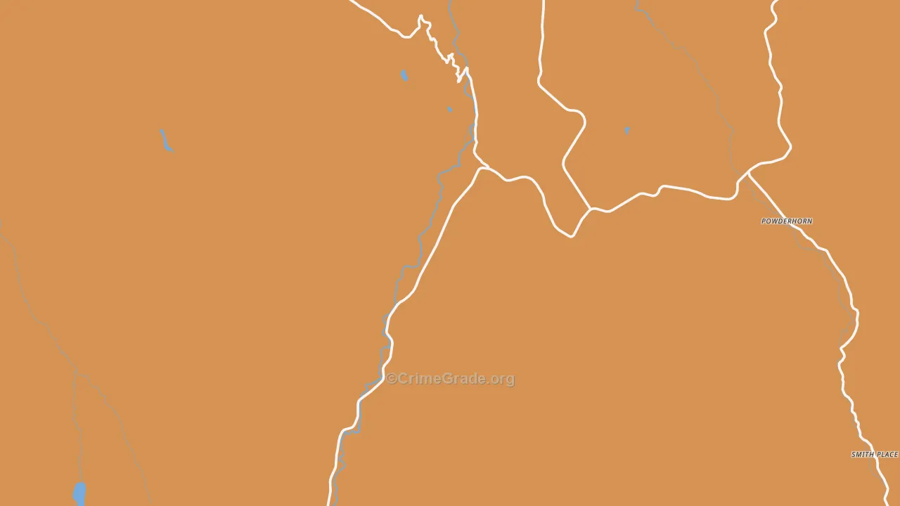 Powderhorn, CO Map of Drug-Related Crime Rates