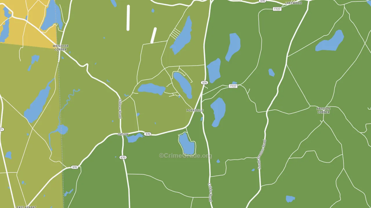Poyntelle, PA Map of Drug-Related Crime Rates