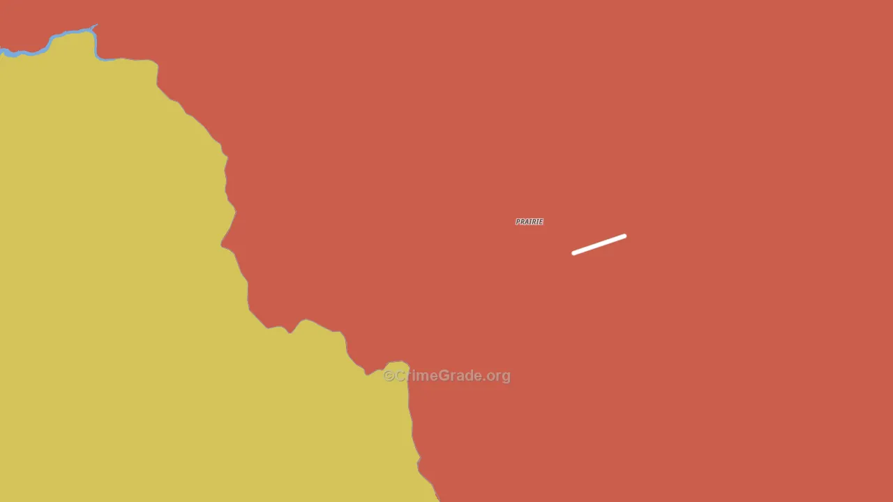 Prairie, ID Map of Drug-Related Crime Rates