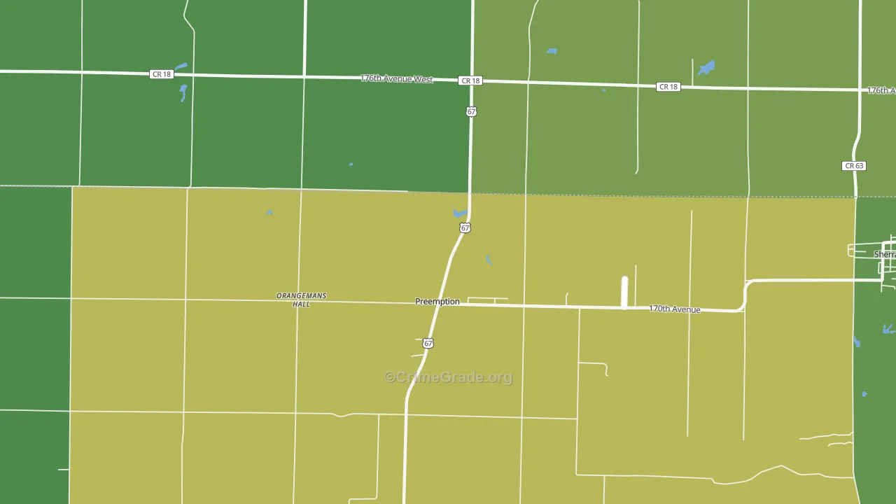 Preemption, IL Map of Drug-Related Crime Rates