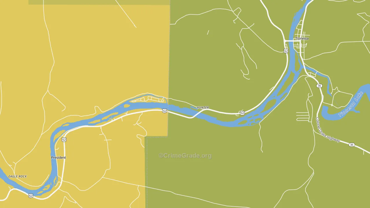President, PA Map of Drug-Related Crime Rates
