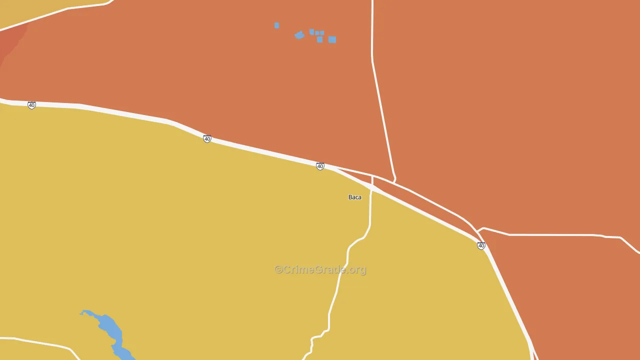 Prewitt, NM Map of Drug-Related Crime Rates