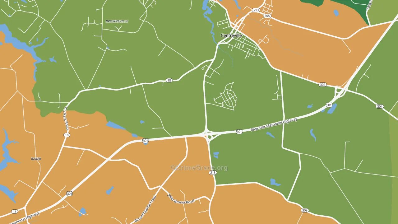 Price, MD Map of Drug-Related Crime Rates