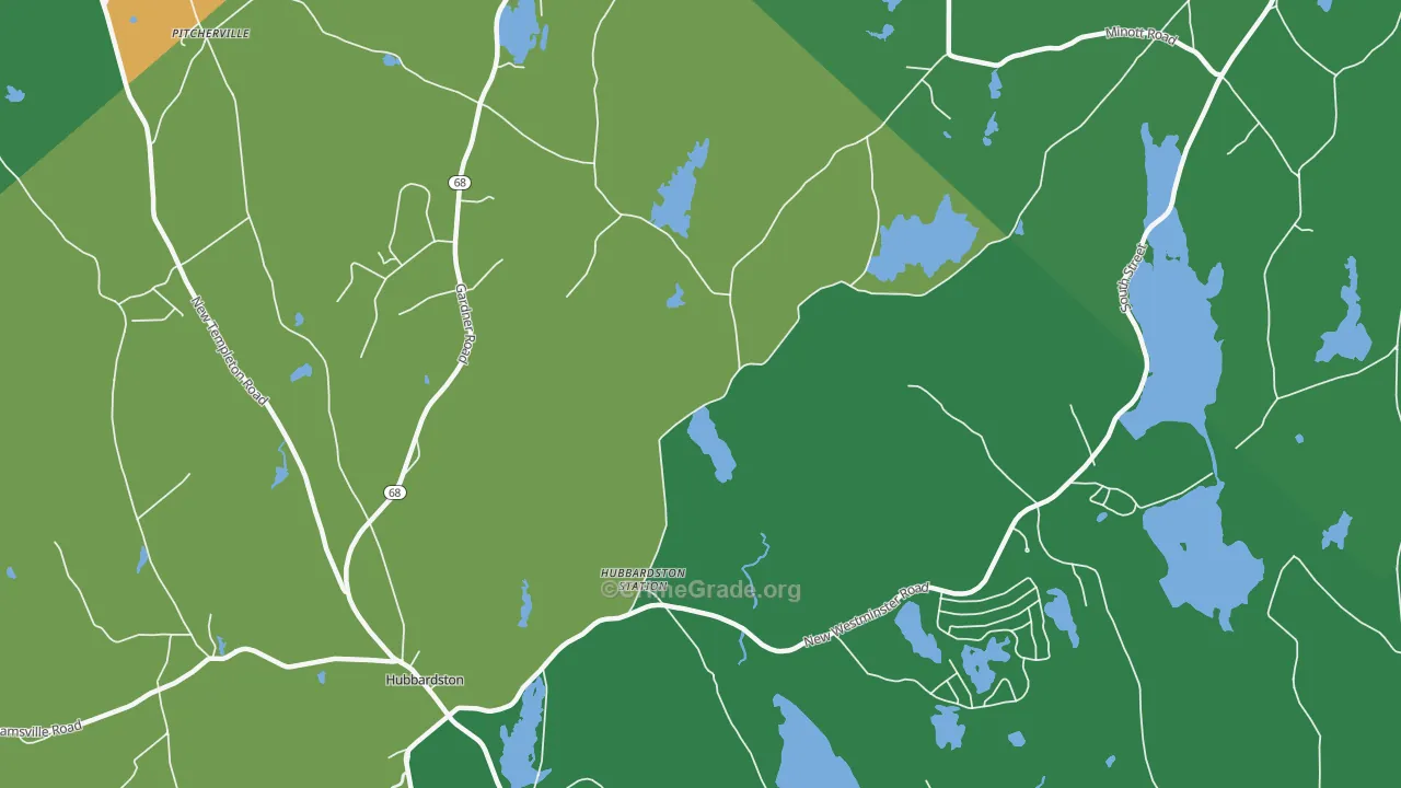 Princeton Station, MA Map of Drug-Related Crime Rates