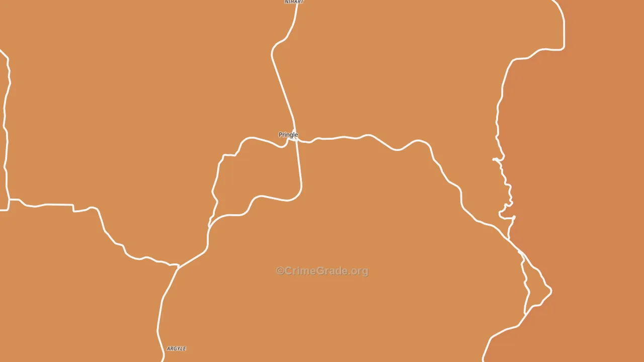 Pringle, SD Map of Drug-Related Crime Rates