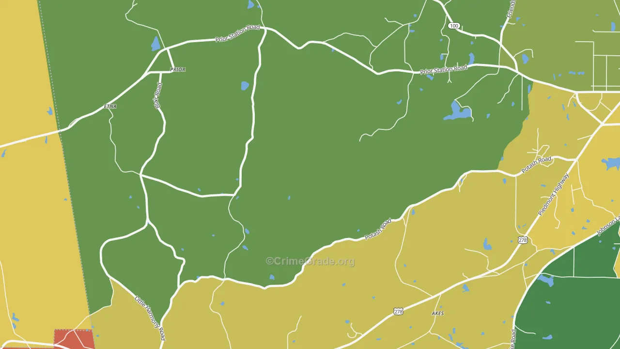 Prior, GA Map of Drug-Related Crime Rates