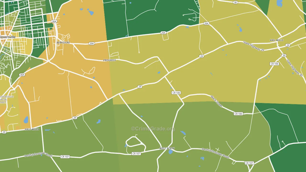 Progress, NY Map of Drug-Related Crime Rates