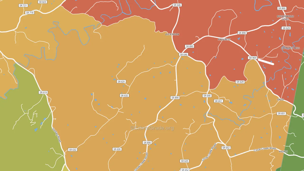 Progress, VA Map of Drug-Related Crime Rates