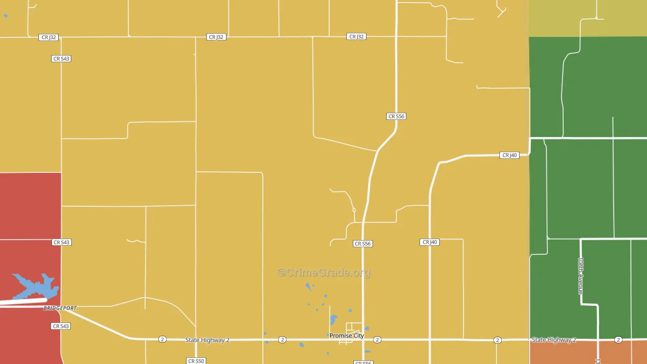 Promise City, IA Map of Drug-Related Crime Rates