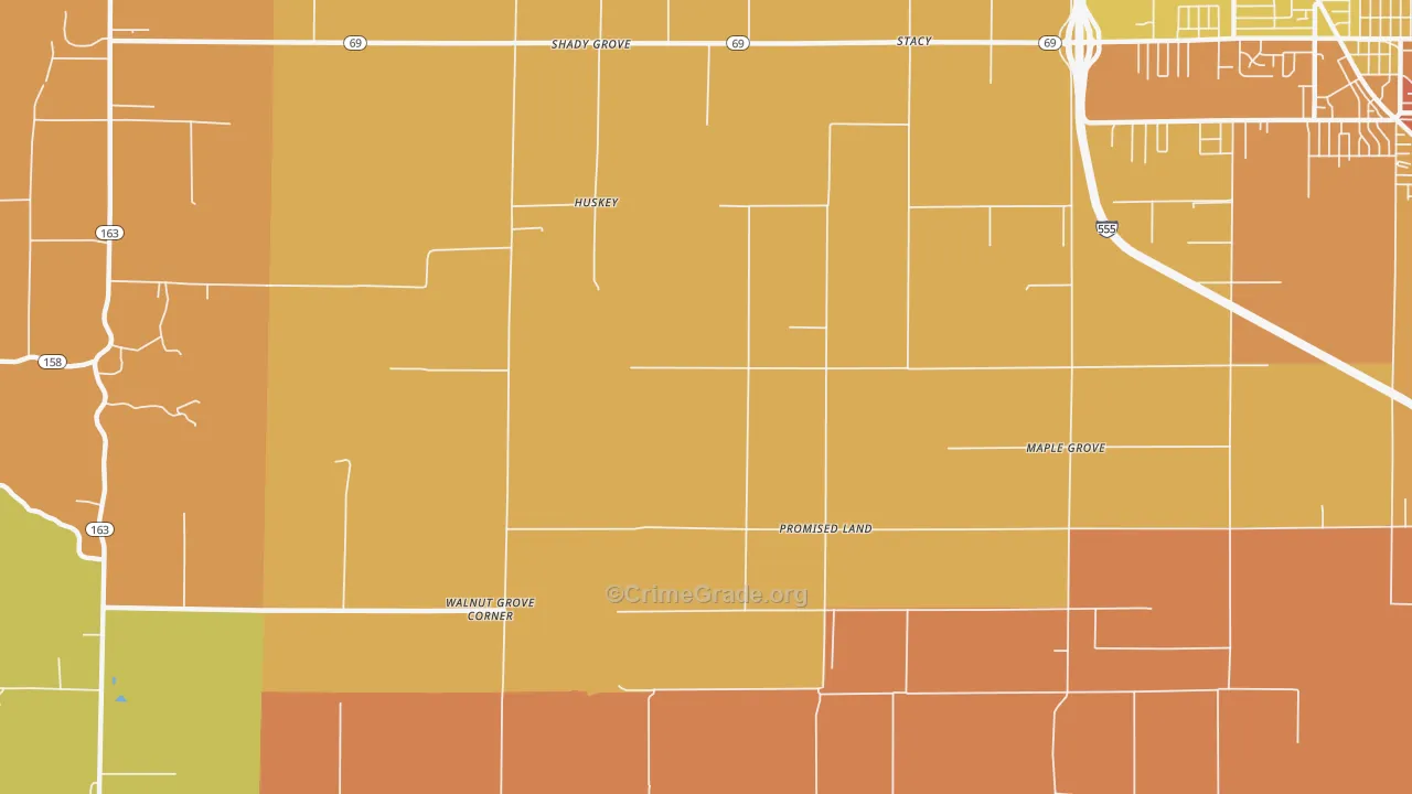 Promised Land, AR Map of Drug-Related Crime Rates