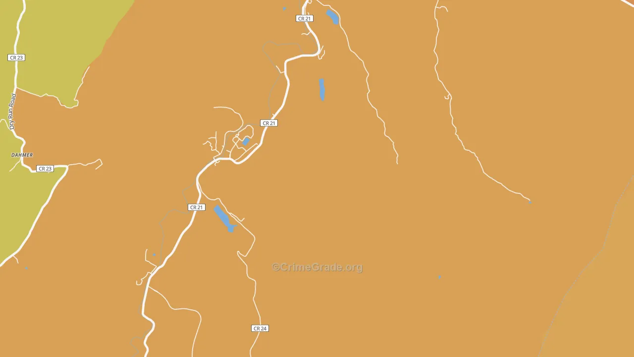 Propstburg, WV Map of Drug-Related Crime Rates