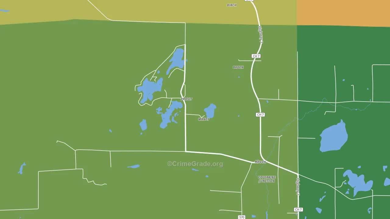 Prosit, MN Map of Drug-Related Crime Rates