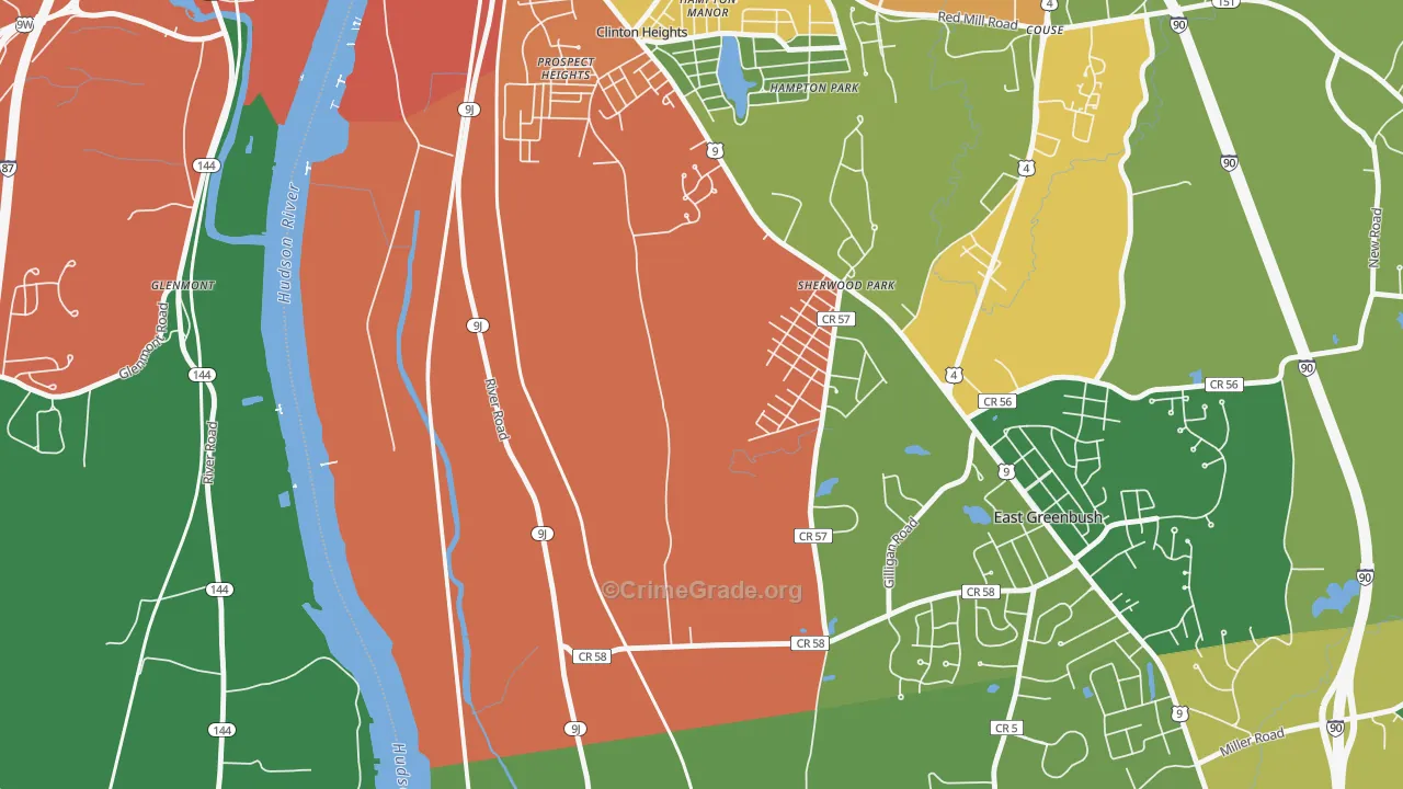 Prospect Heights, NY Map of Drug-Related Crime Rates