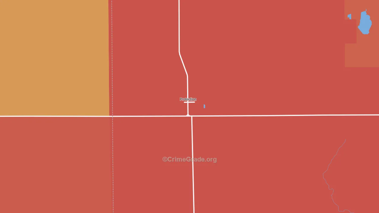 Protection, KS Map of Drug-Related Crime Rates