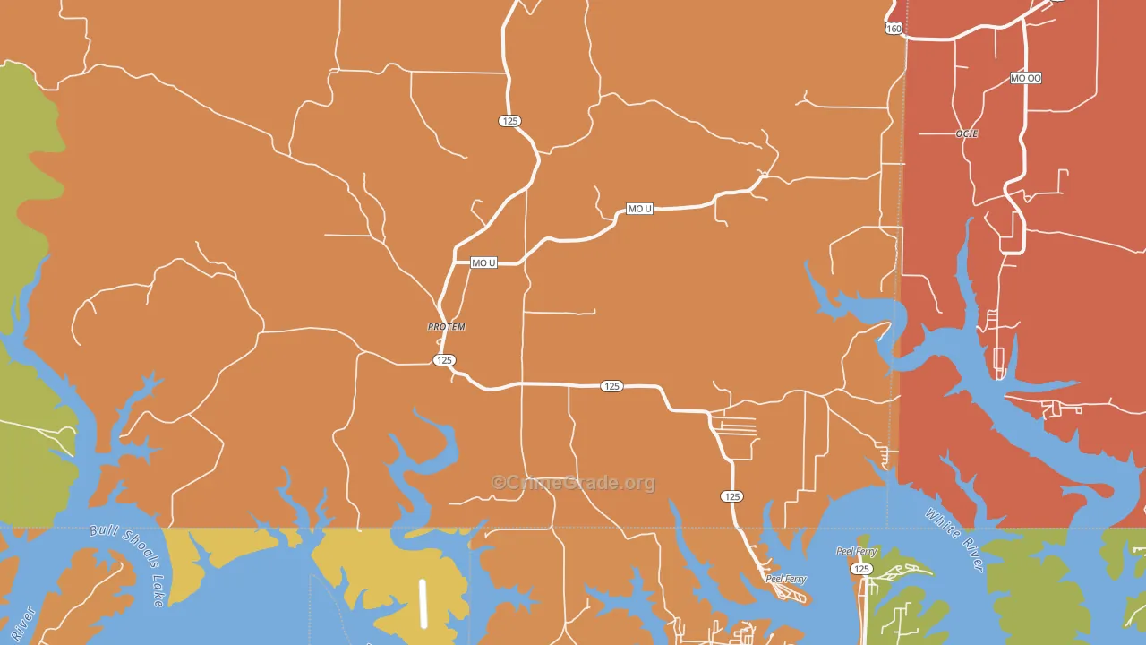 Protem, MO Map of Drug-Related Crime Rates