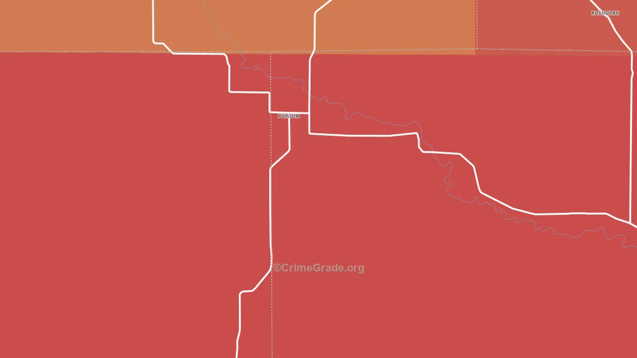 Purdum, NE Map of Drug-Related Crime Rates