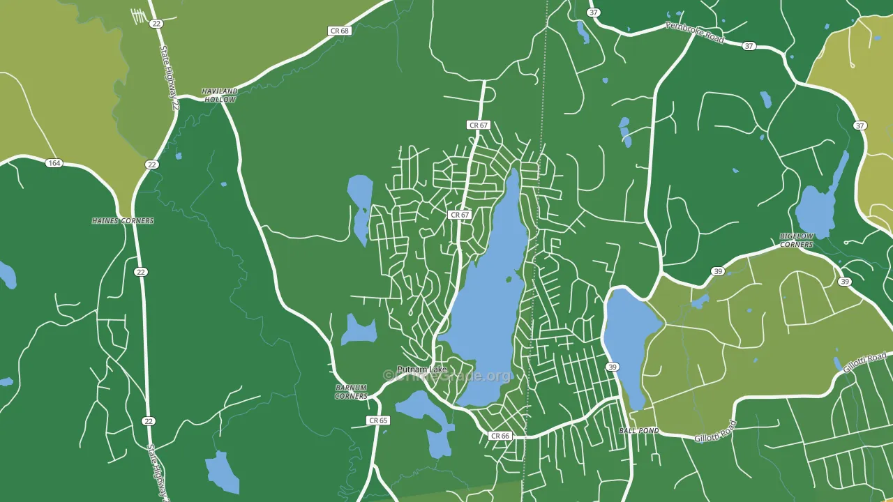 Putnam Lake, Patterson, NY Map of Drug-Related Crime Rates
