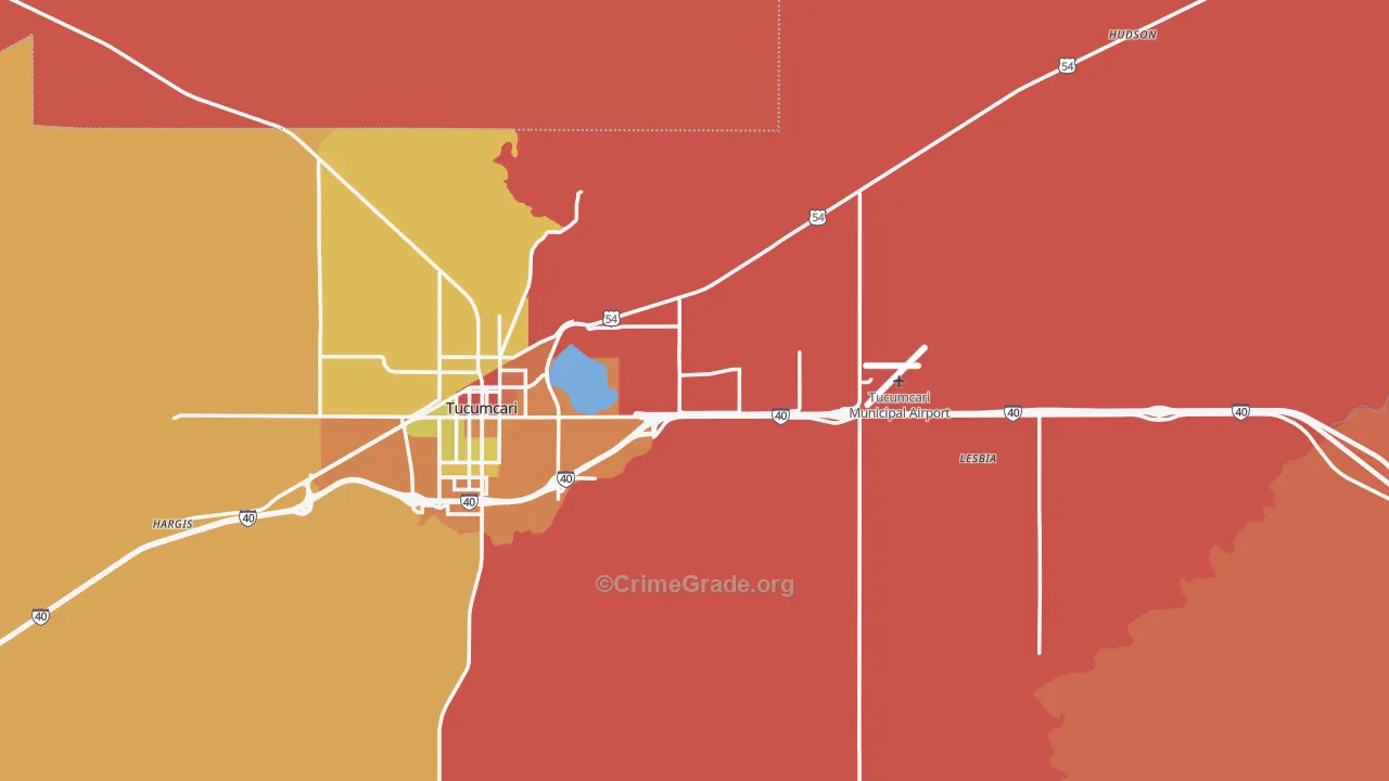 Quay County, NM Map of Drug-Related Crime Rates