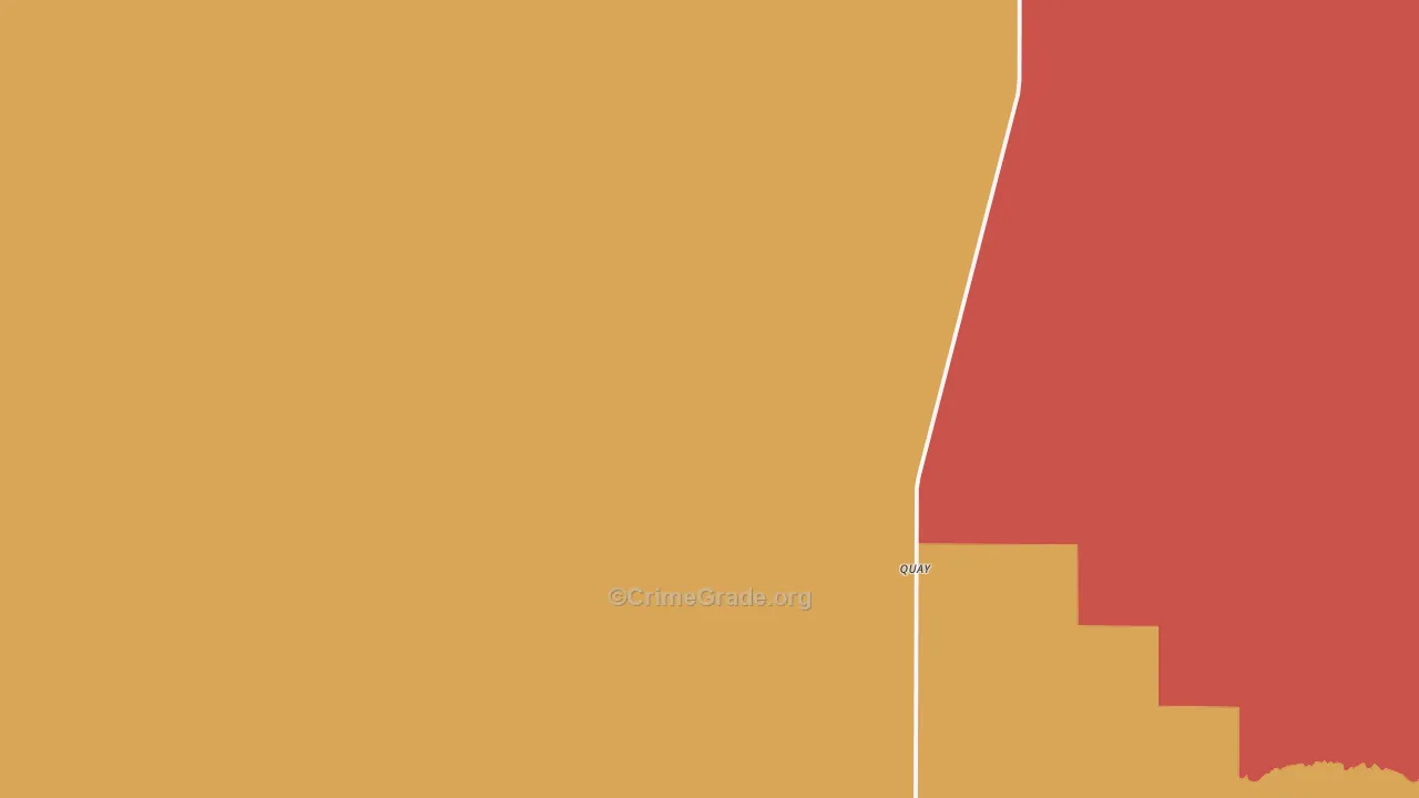 Quay, NM Map of Drug-Related Crime Rates