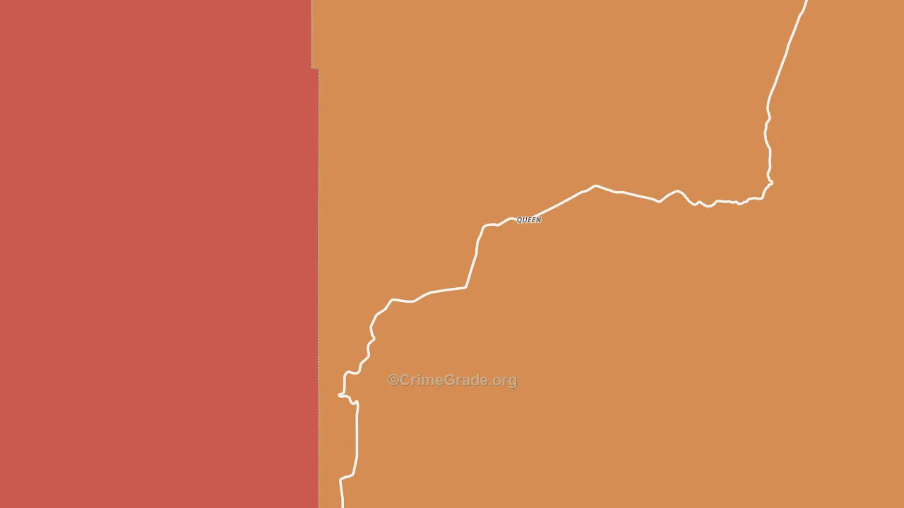 Queen, NM Map of Drug-Related Crime Rates