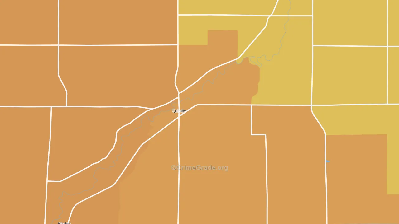 Quimby, IA Map of Drug-Related Crime Rates