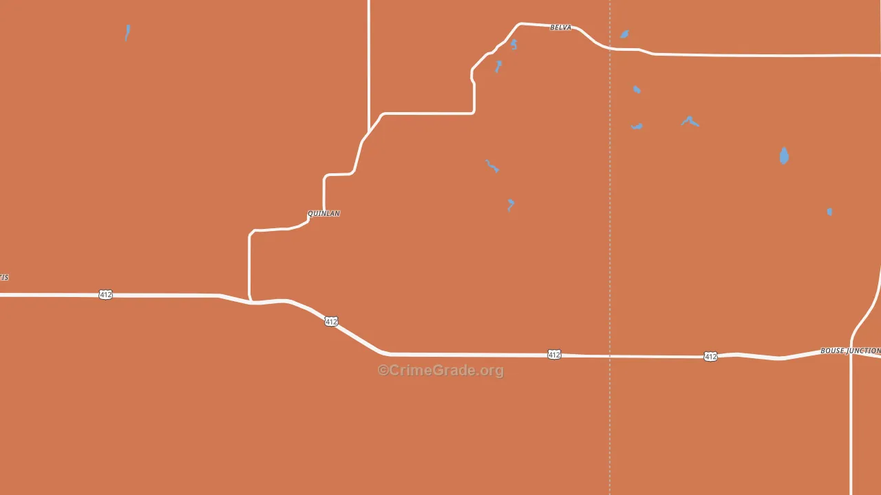 Quinlan, OK Map of Drug-Related Crime Rates