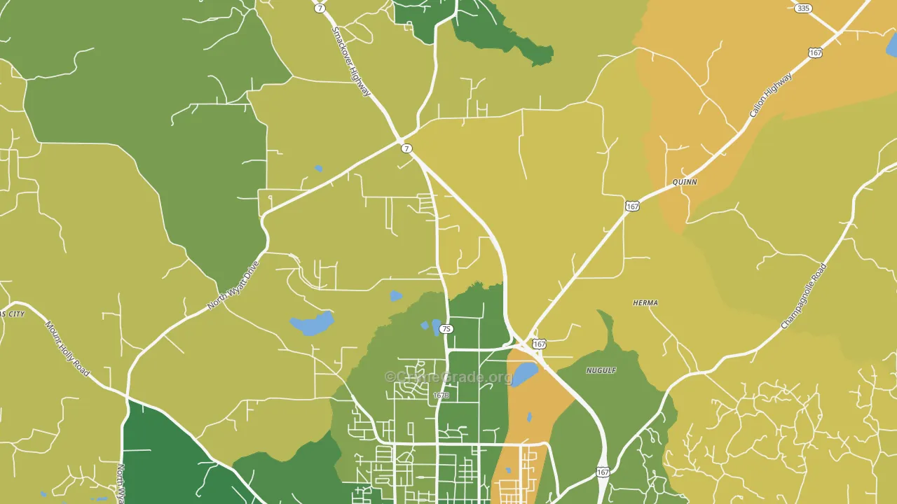 Quinn, AR Map of Drug-Related Crime Rates