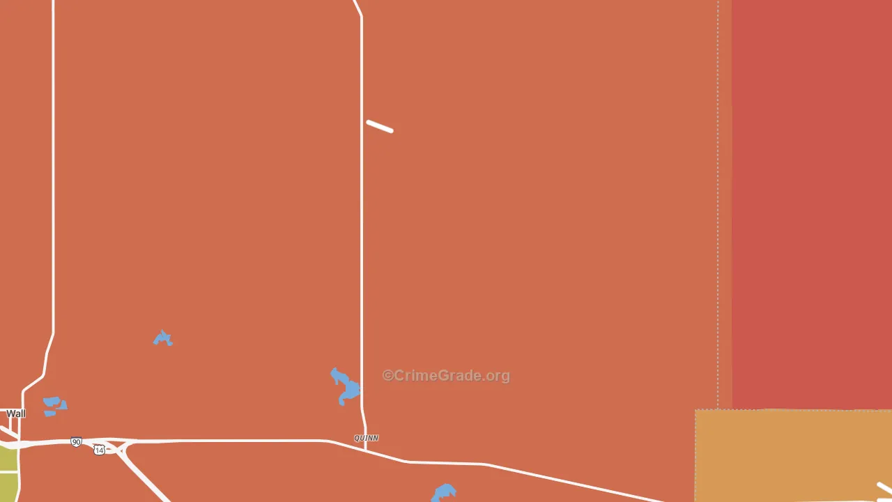 Quinn, SD Map of Drug-Related Crime Rates