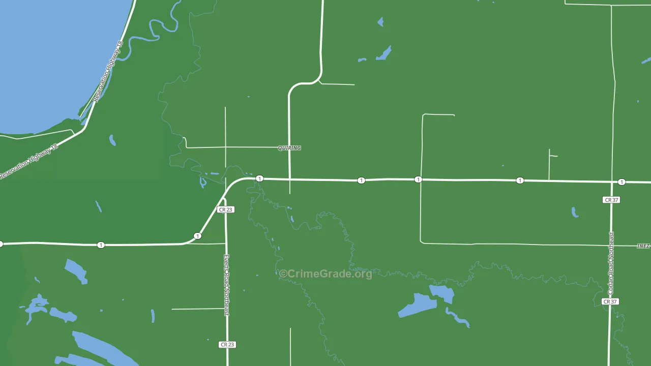 Quiring, MN Map of Drug-Related Crime Rates