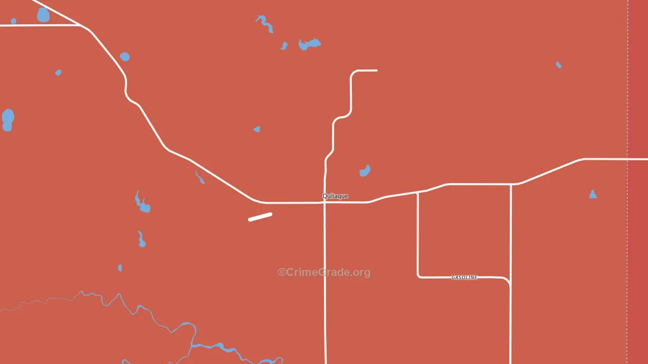 Quitaque, TX Map of Drug-Related Crime Rates