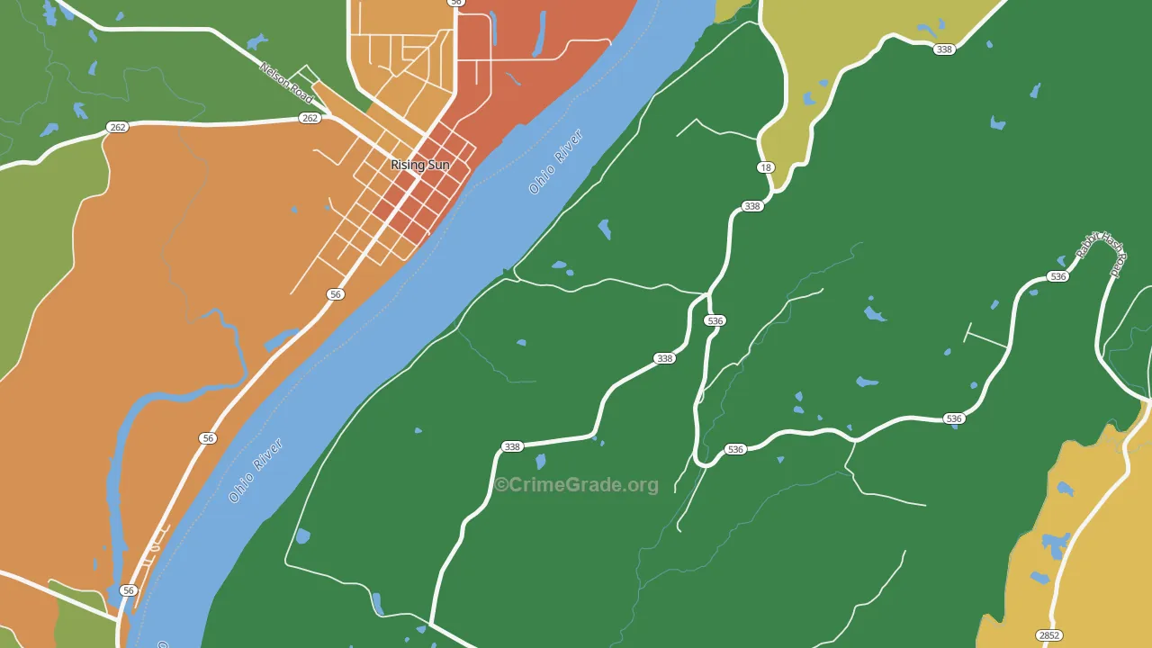 Rabbit Hash, KY Map of Drug-Related Crime Rates